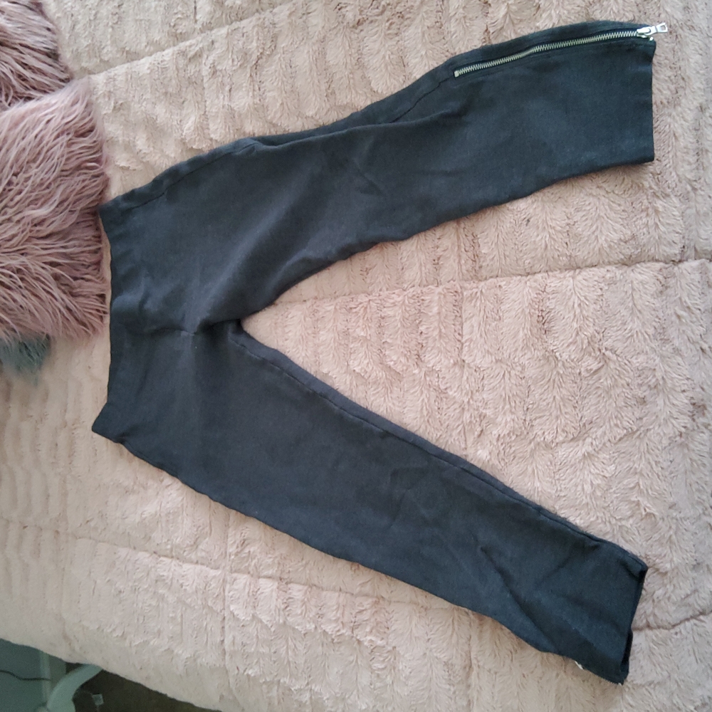 Gap -Charcoal Gray Zip Ponte Legging Pants